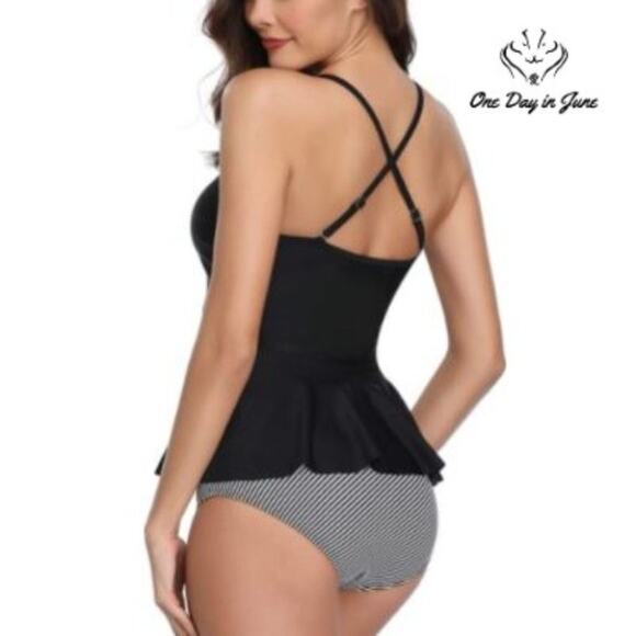 Marinavida Ruffle Top High Waist Bikini Size S - Picture 2 of 5